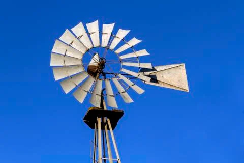 Antique aermotor windmill Stock Photos