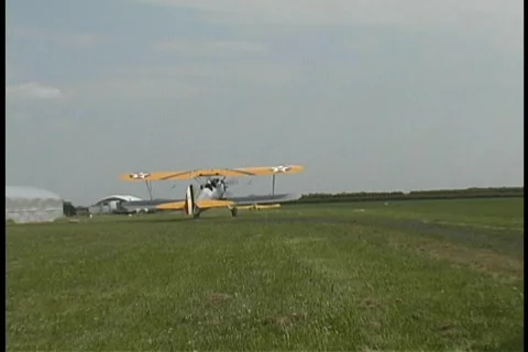 Antique Airplanes Stock Footage 95391