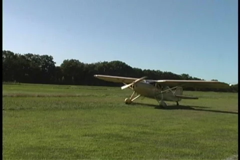 Antique Airplanes Stock Footage 98217