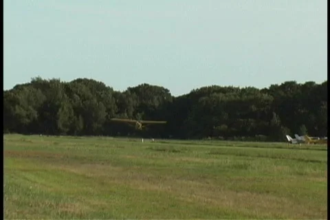 Antique Airplanes Stock Footage 98220