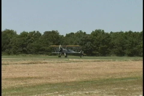 Antique Airplanes Stock Footage 101036