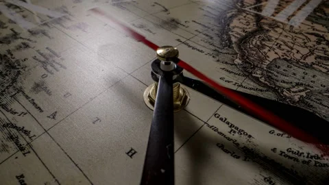 Antique alarm clock with world map running time lapse 4k  Stock Footage 130813661