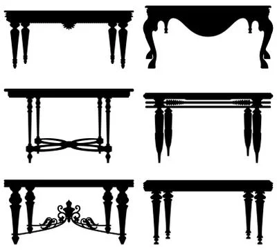 Antique Ancient Classic Table Illustrazione stock