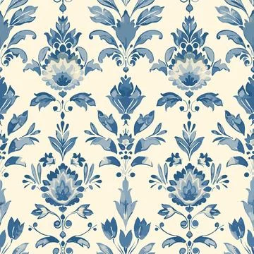 Antique Arabesque Ornament Seamless Pattern, Vintage Charm Stock Illustration