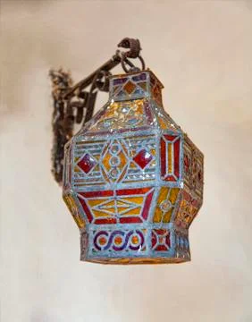 Antique arabic lantern Stockfoto's