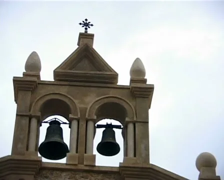Antique bell tower Stock Footage 10793241