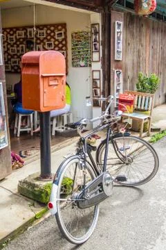 Antique bicycle Stock Photos