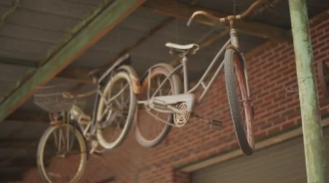 Antique Bicycles Stock Footage 40873153