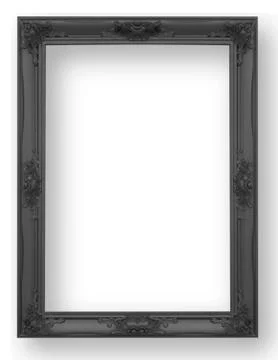 Antique black frame Stock Photos