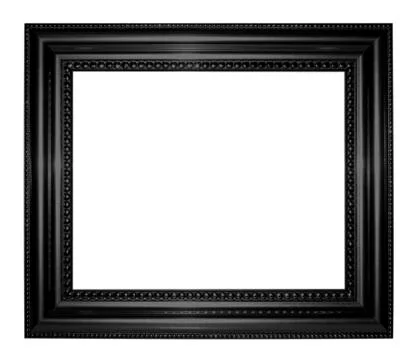 Antique black frame Stock Photos