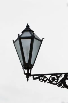 Antique black lantern Stock Photos