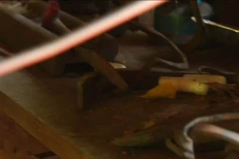 Antique Blacksmith Shop Artifacts 스톡 동영상 12316714