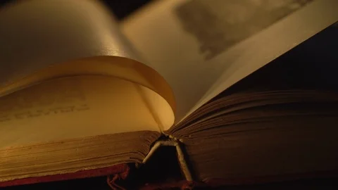Antique book Stock Footage 92322020