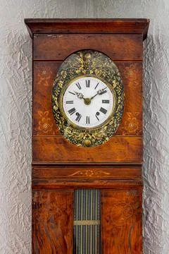 Antique Breton clock 스톡 사진