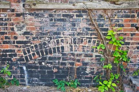 Antique brick texture Stock Photos