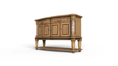 Antique Bright Drawer Stock Illustration