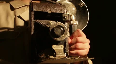 Antique camera Stock Footage 10857061