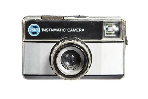 Antique camera on a light background Stock Photos