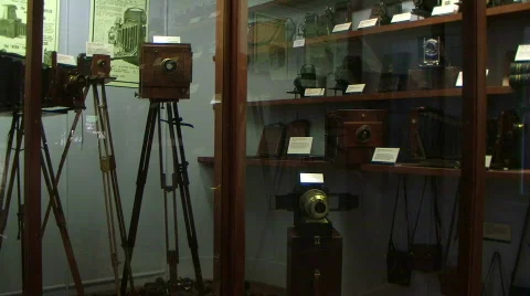 Antique cameras 스톡 동영상 768348