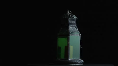Antique Candle Latern Stock Footage 42397985