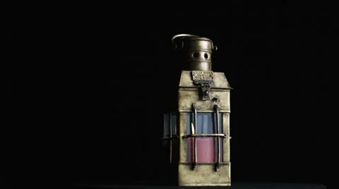 Antique Candle Latern Stock Footage 42405822