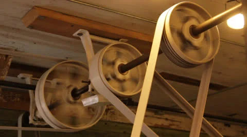 Antique caning machinery 2 Stock Footage 26202945