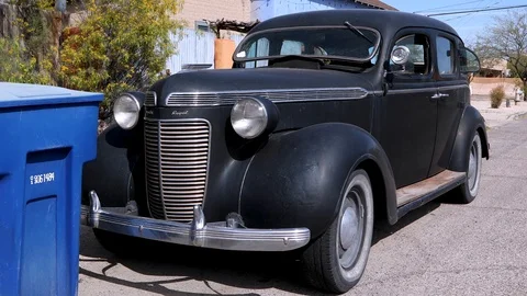 Antique car Stock Footage 90379631