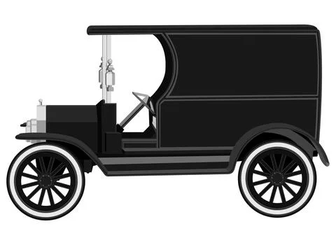Antique Car Stock Illustration