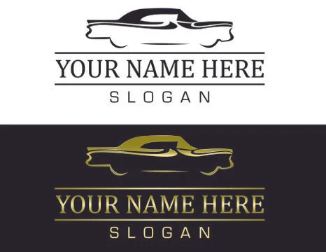 ANTIQUE CAR LOGO Stock Illustration