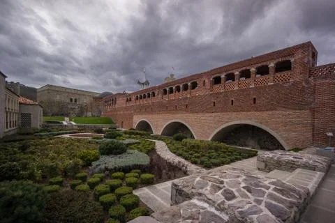 Antique castle complex in rabati Stock Photos
