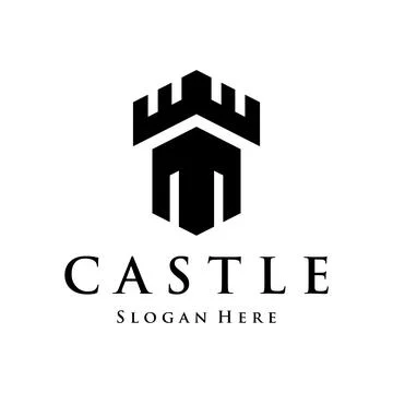 Antique castle logo template creative design, Historical ancient castle.Log.. Stock Illustration