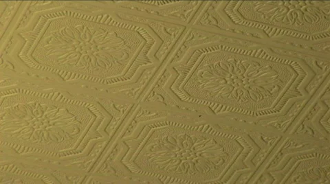 Antique ceiling tiles molding Stock-Footage 567245