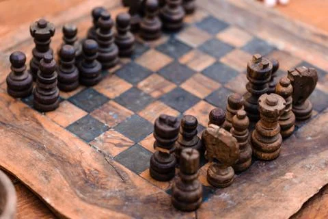 Antique chess Stock Photos