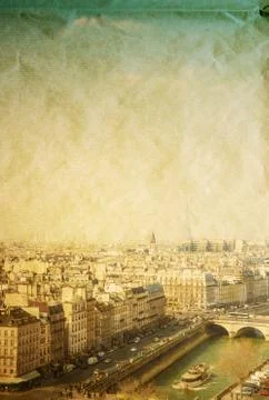 Antique city view イラスト素材