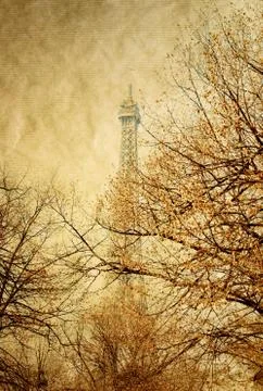Antique city view Stock Illustration