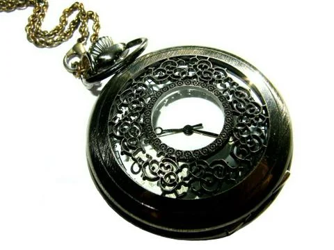 Antique clock close-up Foto stock