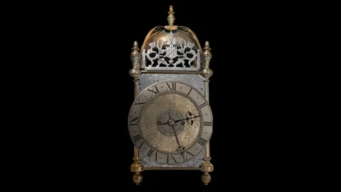 Antique Clock Construction Stock Footage 302846265