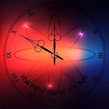 Antique clock fac Illustrazione stock