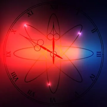 Antique clock fac Stock Illustration