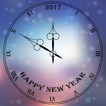 Antique clock fac Illustrazione stock