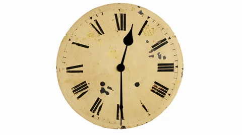 Antique clock timelapse Stock Footage 1087378