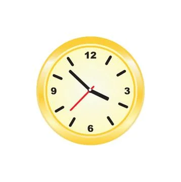 Antique clock. Vector illustration. Illustrazione stock