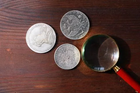 Antique Coins Stock Photos