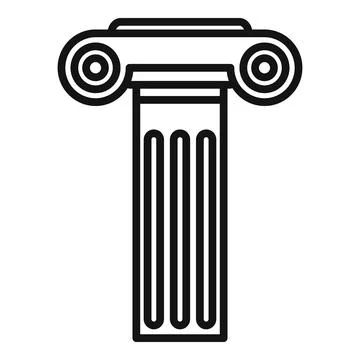 Antique column is representing classical architecture and history knowledge Stock Illustration
