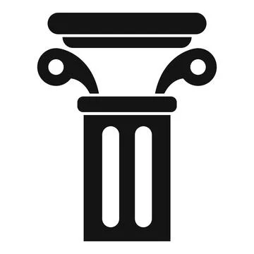 Antique column representing classical architecture and history Stock Illustration