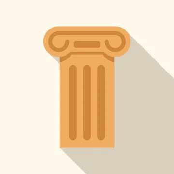 Antique column representing classical architecture and history Stock Illustration