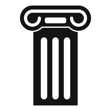 Antique column representing classical architecture and history Stock Illustration