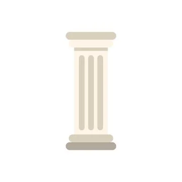 Antique column standing tall representing classical architecture Stock Illustration