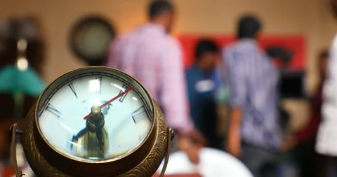 Antique compass on office table Stock Footage 283321744