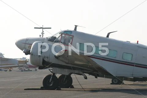 Antique DC-3 airplane Stock Photos